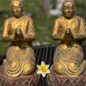 antikes paar moenche aus burma