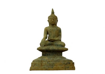 Antiker Buddha aus Burma, Bronze