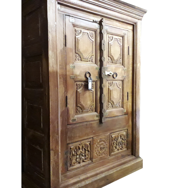 massiver vollholz schrank aus indien