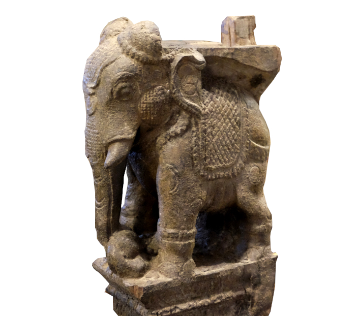antike elefantenstatue aus indien