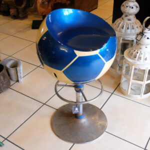 Fußball-Drehhocker Blau-Weiss