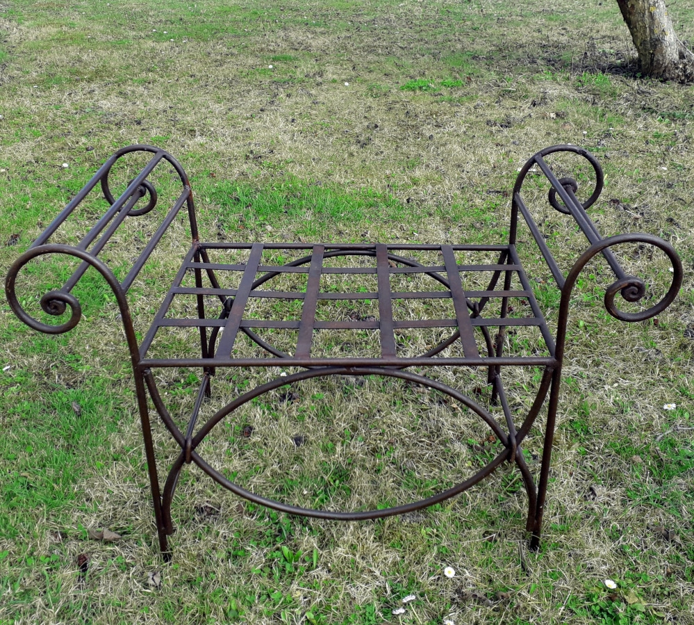 gartenbank aus metall