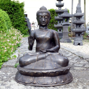 grosser buddha aus bronze unikat aus indonesien