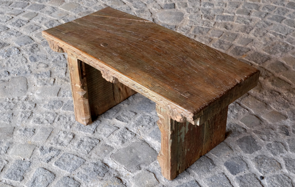 Antike Holzbank Massiv