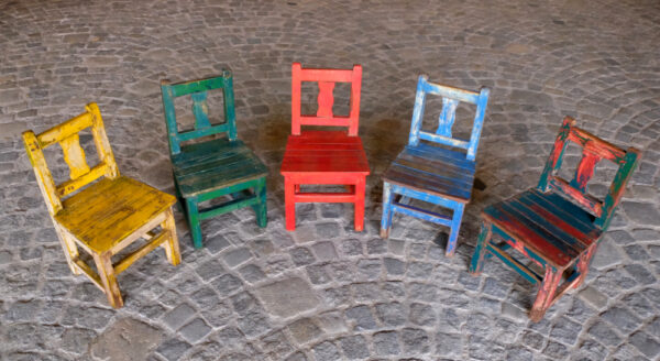 Kinder-Sessel in verschiedenen Farben
