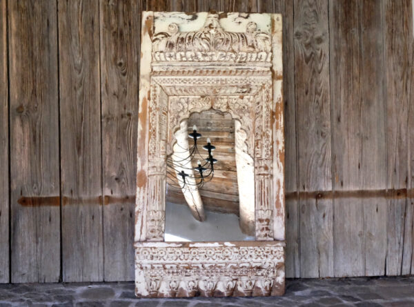 Handgeschnitzer Spiegel, schöne Ornamente, 60x120cm