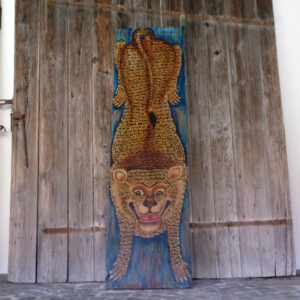 Relief Tiger Blau 200x52cm