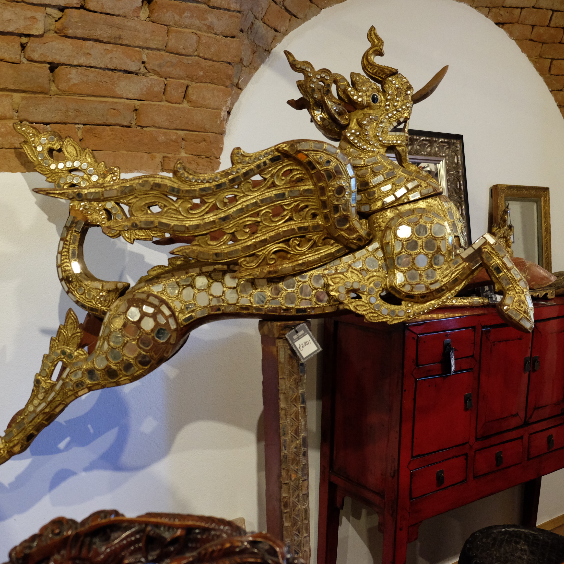 Drachenpferd Burma Antik