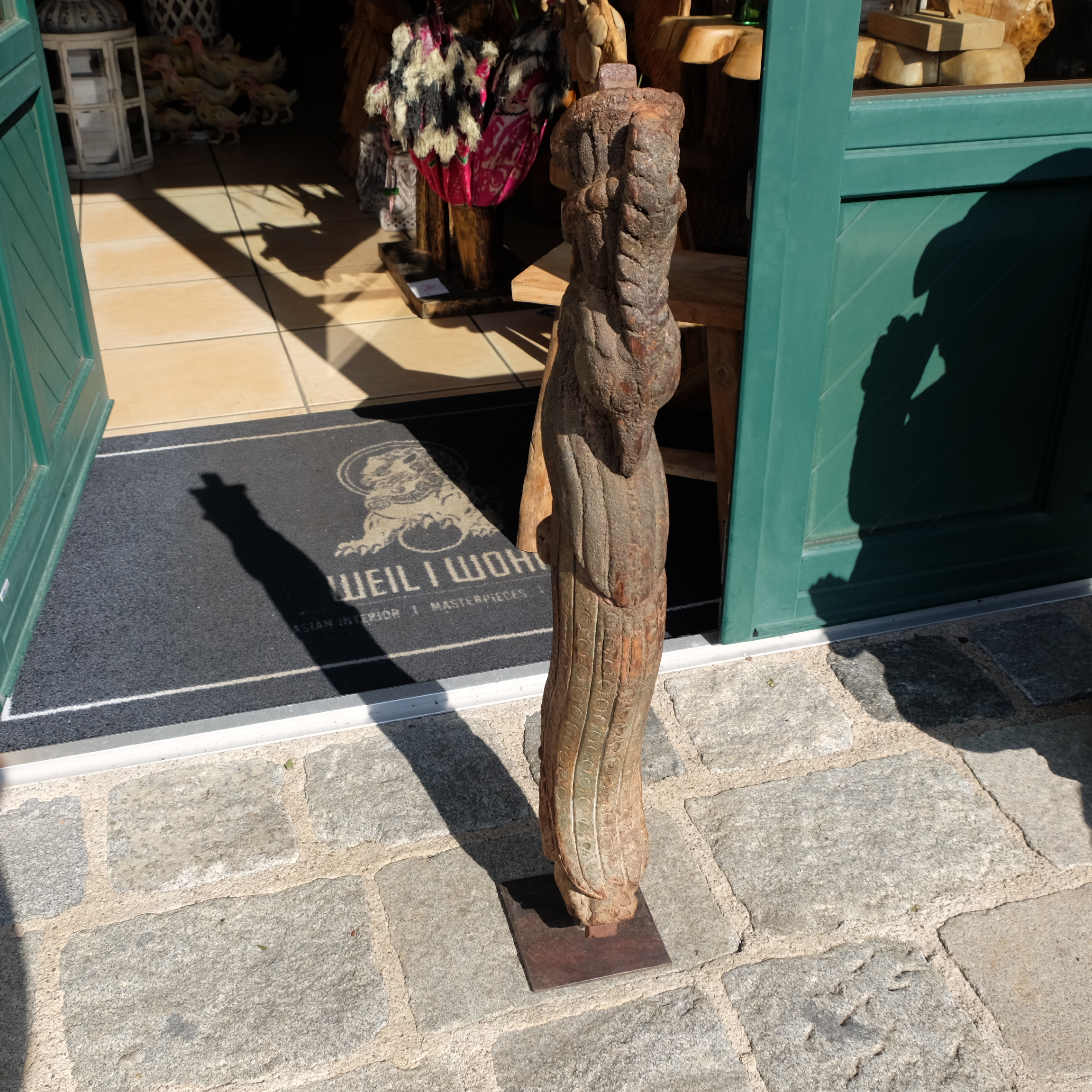 Antike Skulptur eines Pfaus