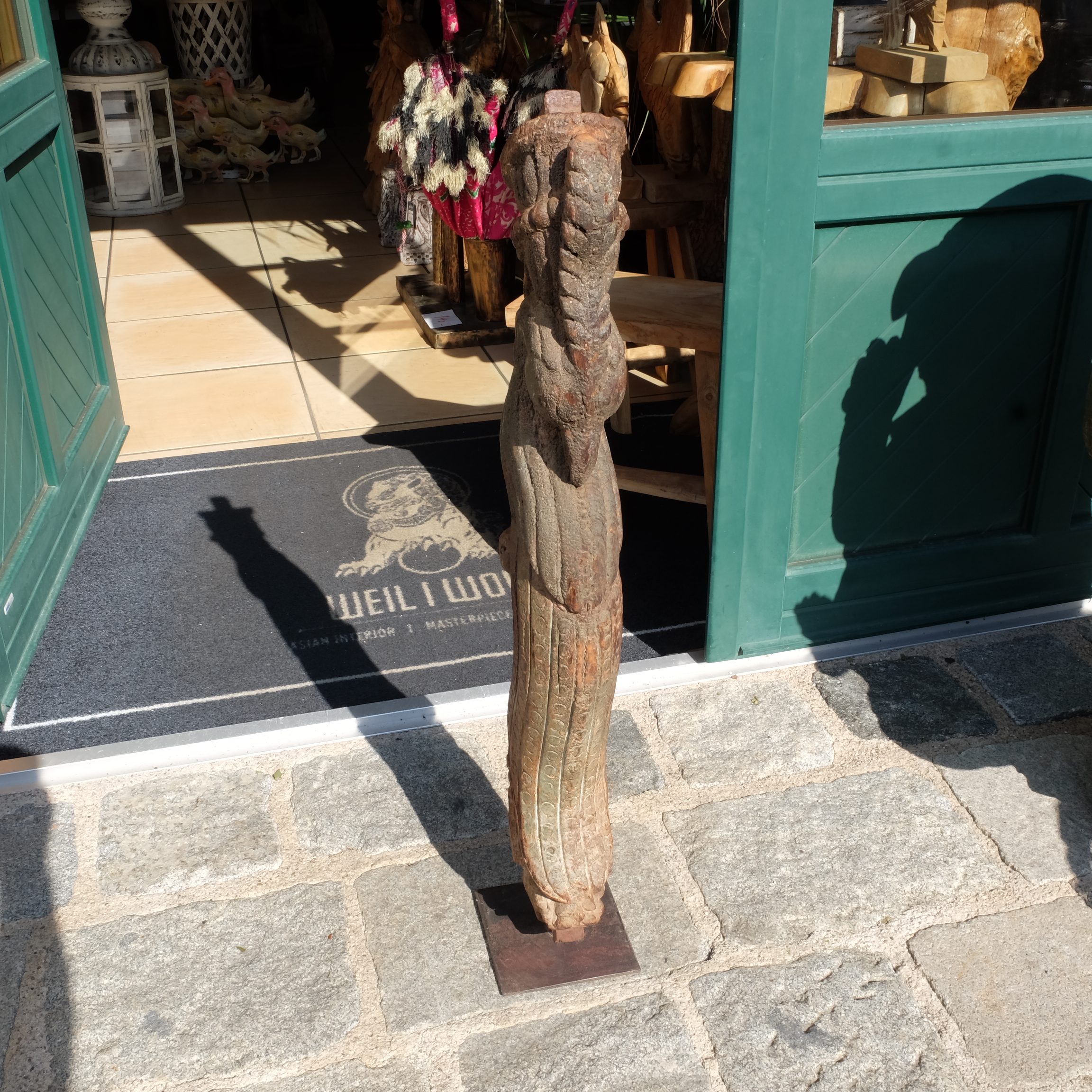 Antike Skulptur eines Pfaus