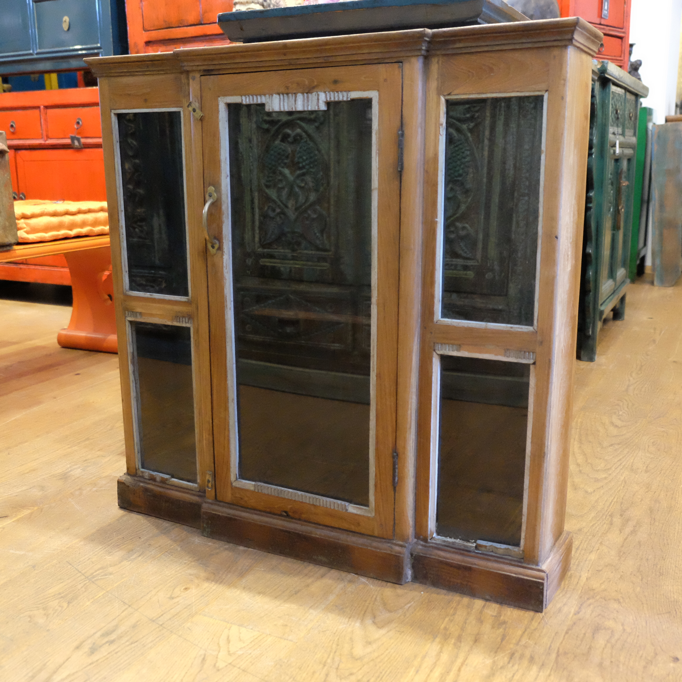 Glas-Vitrine 80x17x80cm