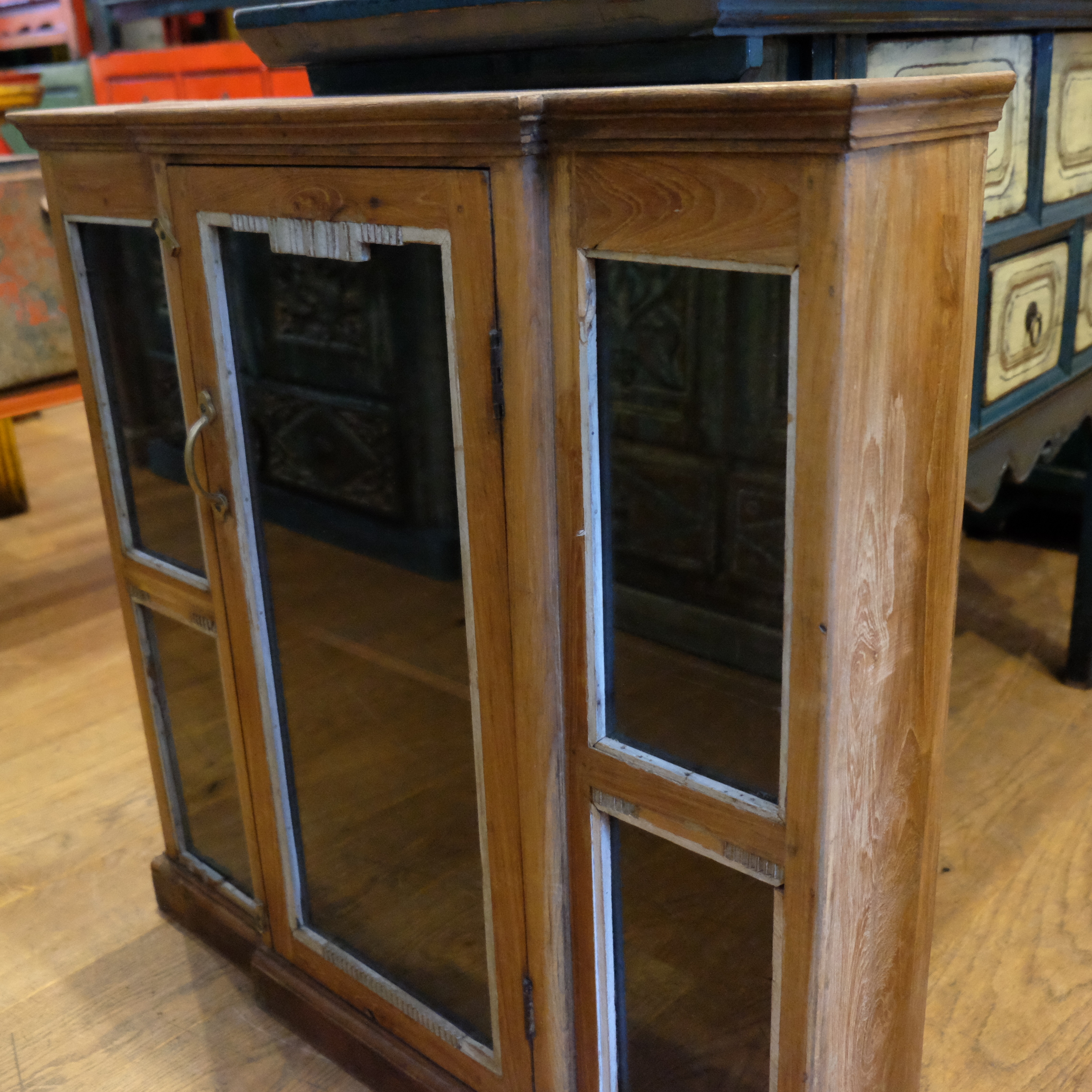 Glas-Vitrine 80x17x80cm