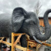Großer Elefant aus frostsicherem Steinguss, Eyecatcher