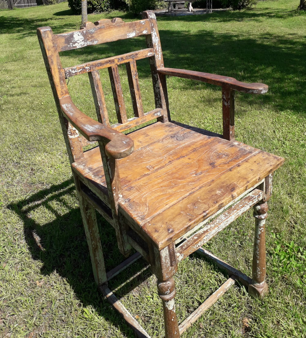 alter indischer friseursessel