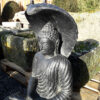 Buddha mit Kobra aus frostsicherem Steinguss
