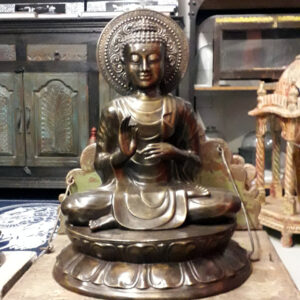 grosser buddha aus bronze