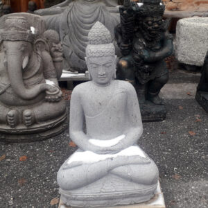 Buddha aus flussstein 80 cm, frostsicher