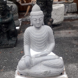 buddha aus frostsicherem riverstone, 80 cm
