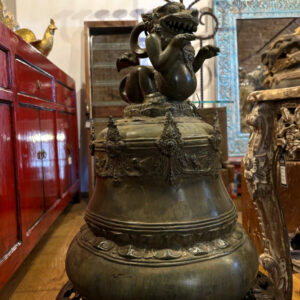 alte drachenglocke aus bronze