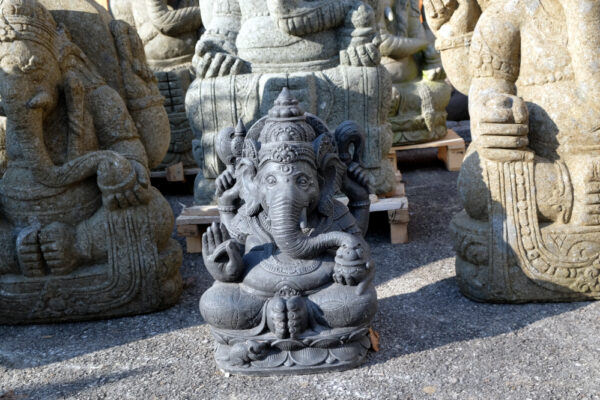 ganesha aus bali, frostsicherer steinguss