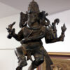 ganesha mit drei gesichter, bronzeguss