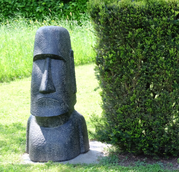 moai 120 cm aus frostsicherem steinguss