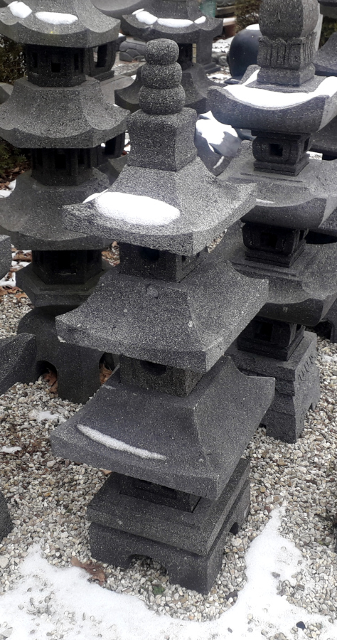 gartenlaterne 90 cm lavastein frostsicher