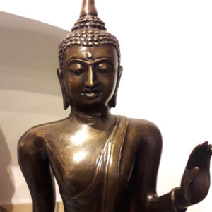 stehender buddha bronze