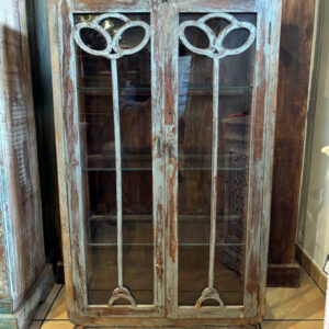 vitrine mit glasfaecher