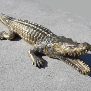 krokodil aus messing