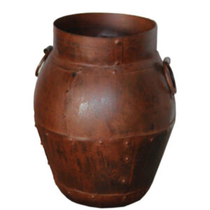 große eisenvase aus indien