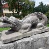 drache aus frostsicherem stein