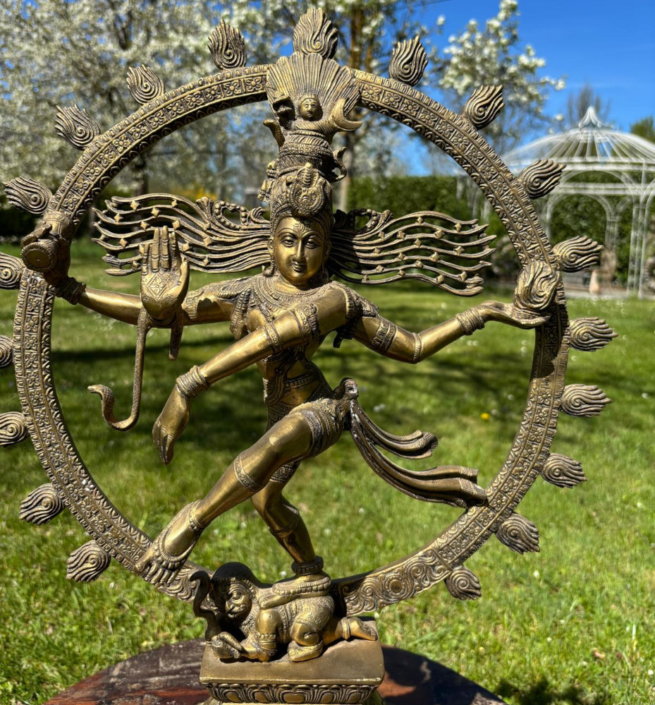 dancing shiva aus messing, unikat aus indien