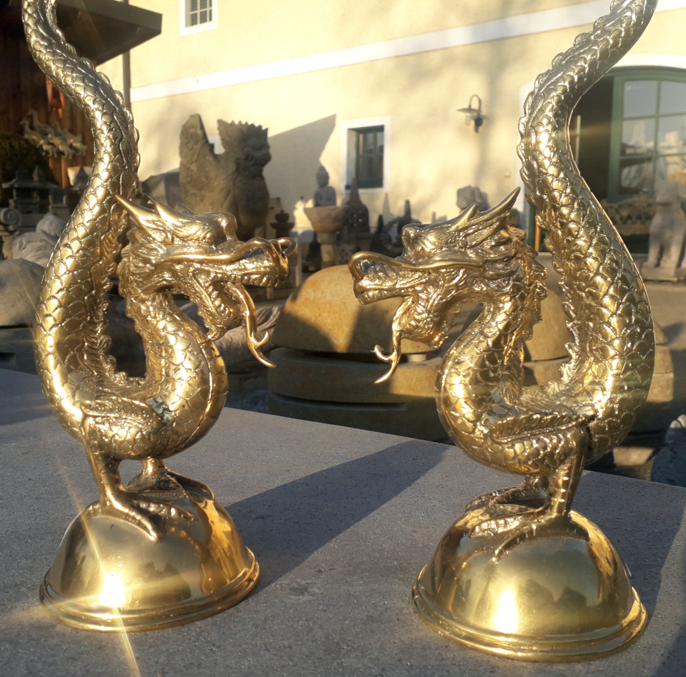 kerzenstaender aus messing drachenform