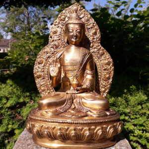 weisheitsbuddha amoghasiddhi aus messing