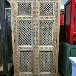 Dekorativer Schrank mit Wabenmuster aus indien