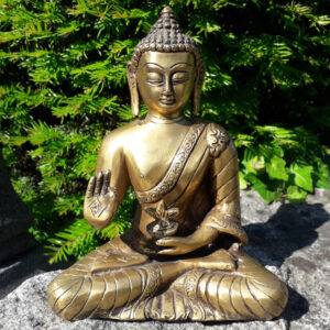 buddha abhaya aus messing