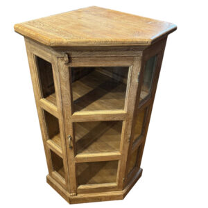 trapezfoermige eckvitrine 120 cm