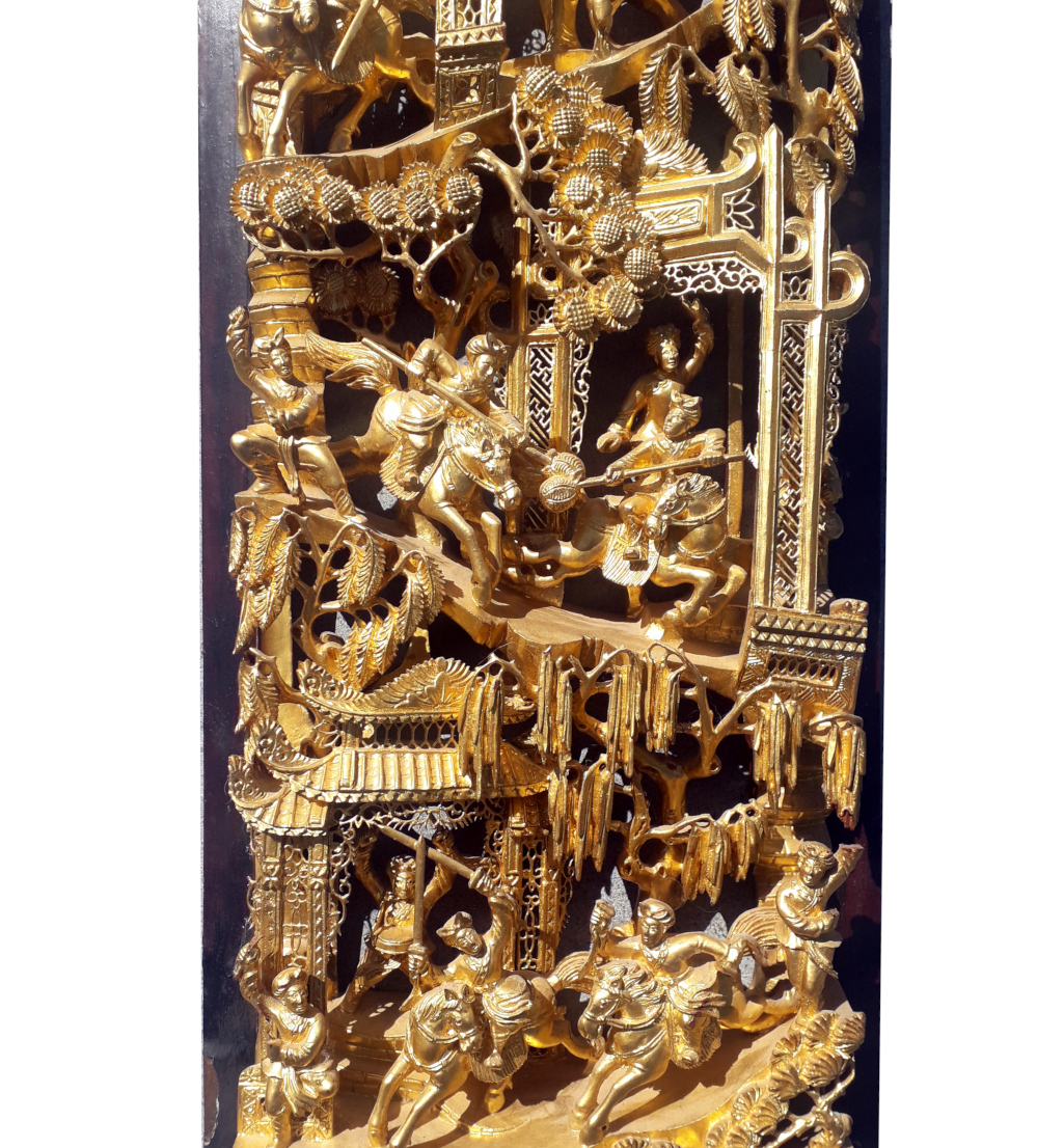 vergoldetes relief aus china