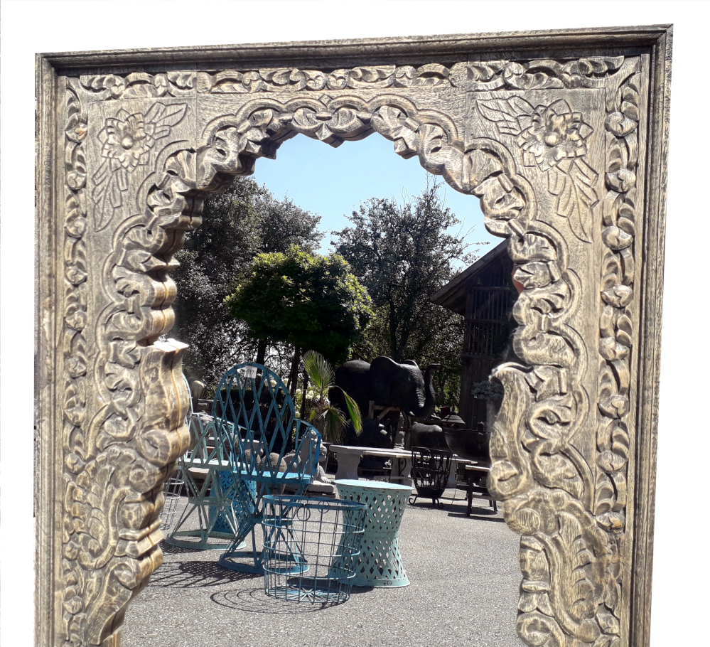 verzierter spiegel aus indien