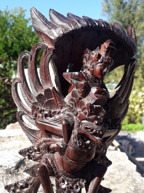 shiva und garuda ebenholz
