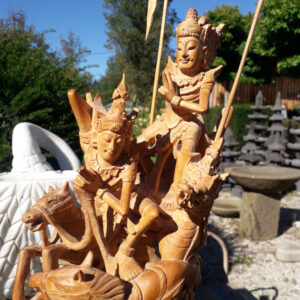 Shiva und Rama schnitzerei aus bali
