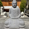 frostsicherer buddha 80 cm aus flussstein
