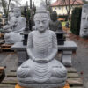 buddha aus frostsicherem riverstone 100 cm