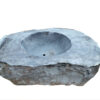 Feuerschale aus massivem Flussstein