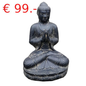 kleiner buddha aus steinguss