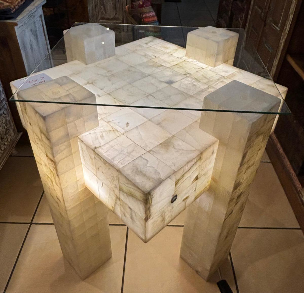 verkaufstisch aus onyx