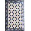 marrakesch-mosaiktisch-blumen-blauweiss-white-weiliwohn mosaiktisch aus marrakesch