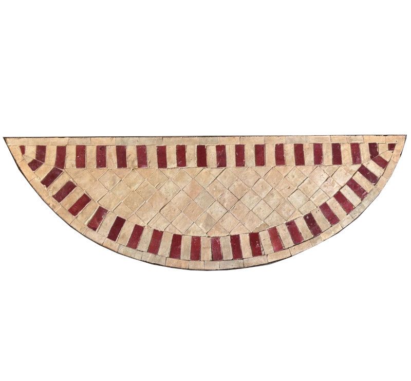 marrakesch-mosaiktisch-hanbrund-white-weiliwohn halbrunder mosaiktisch aus marrakesch