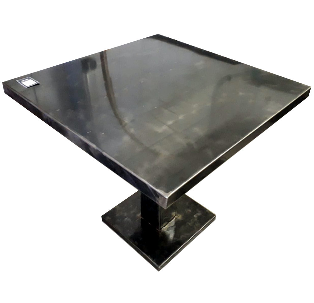eisentisch 80 x 80 cm